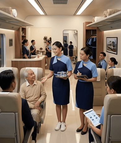 Info Pramugari Rahasia Sukses Jadi Pramugari Kereta Api dari Nol hingga Profesional✨ Info